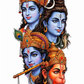Rama Shiva Krishna Hanuman Acrylic Print