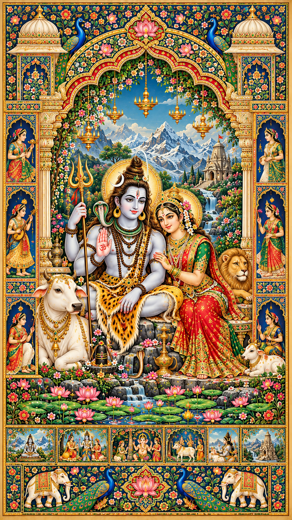 Shiva Parvati Acrylic Print