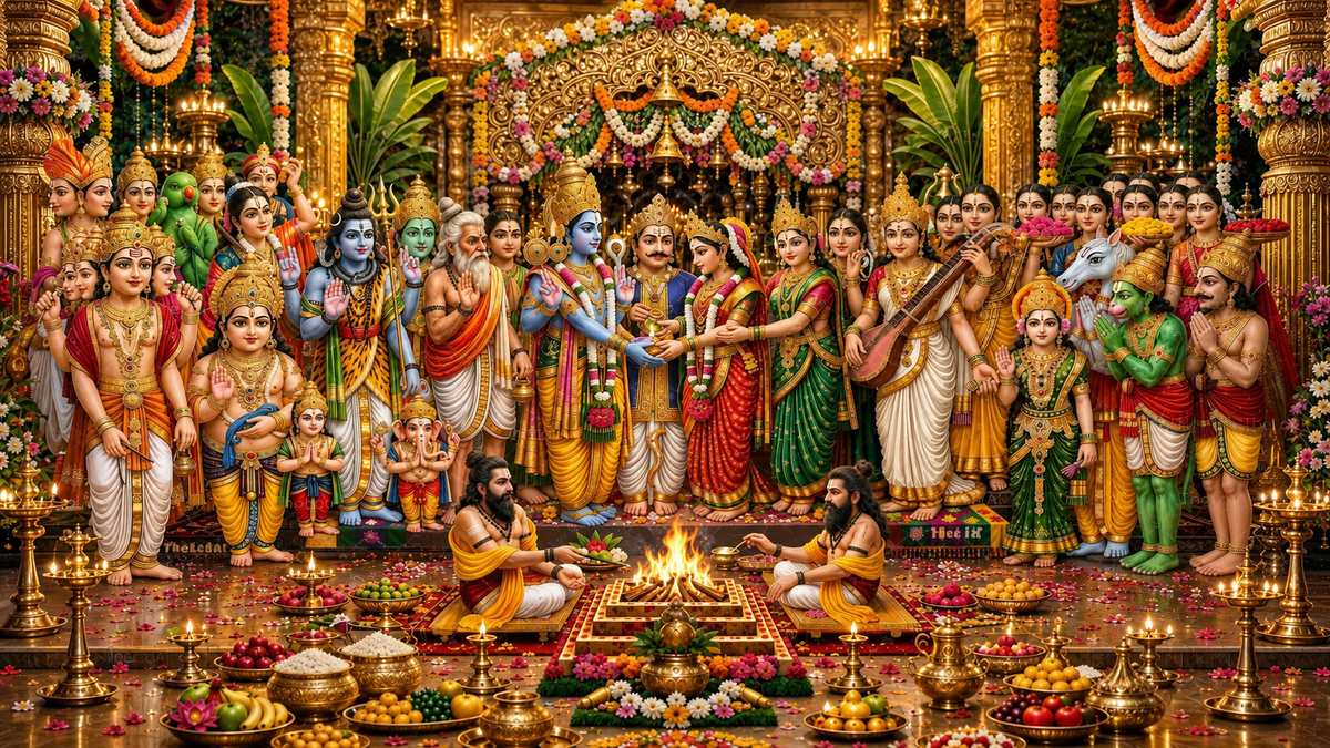 Srinivasa Kalyana Acrylic Print