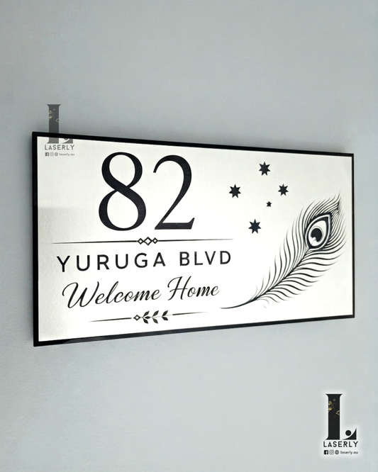 Number Sign with Peacock & Southern Cross