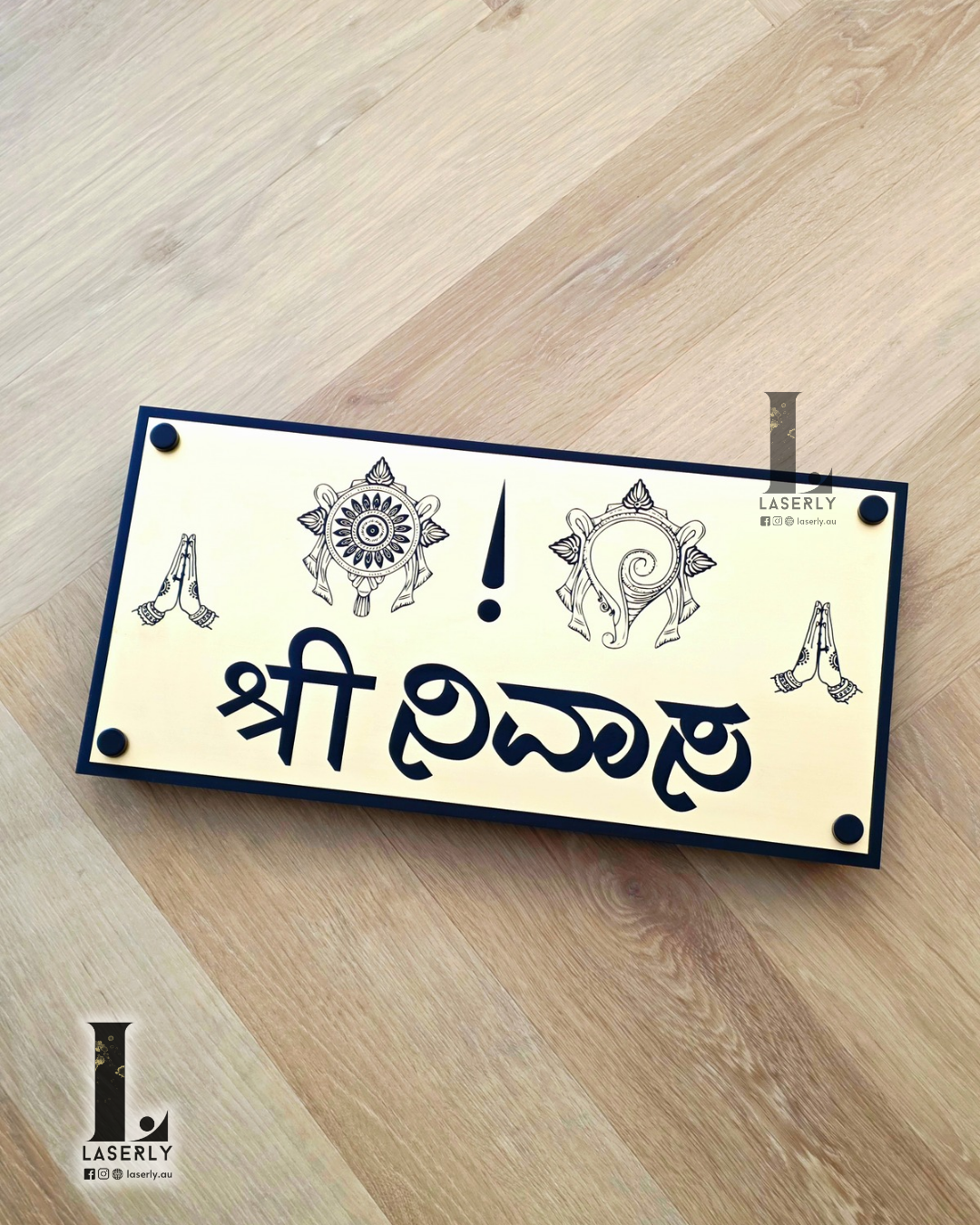 Weatherproof home number plaque with long-lasting quality