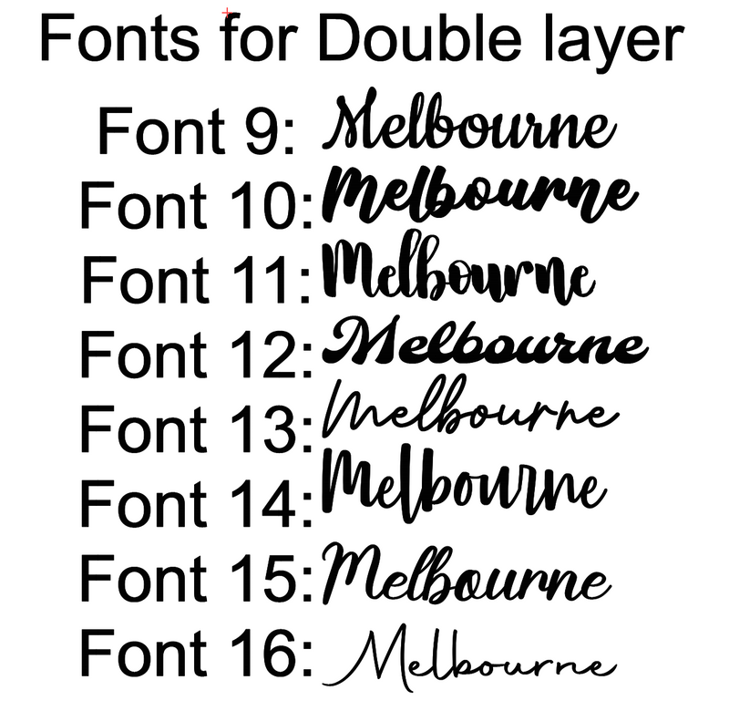 Double layer Name Sign – LASERLY