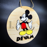 Mickey Nursery Door Sign