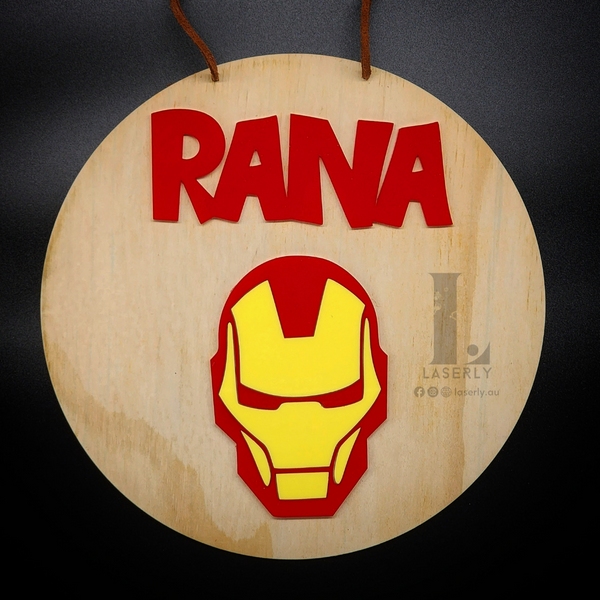 Iron man Nursery Door Sign