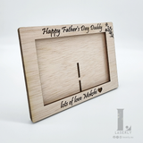 Custom Father's day engraved photo frame