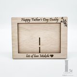 Custom Father's day engraved photo frame