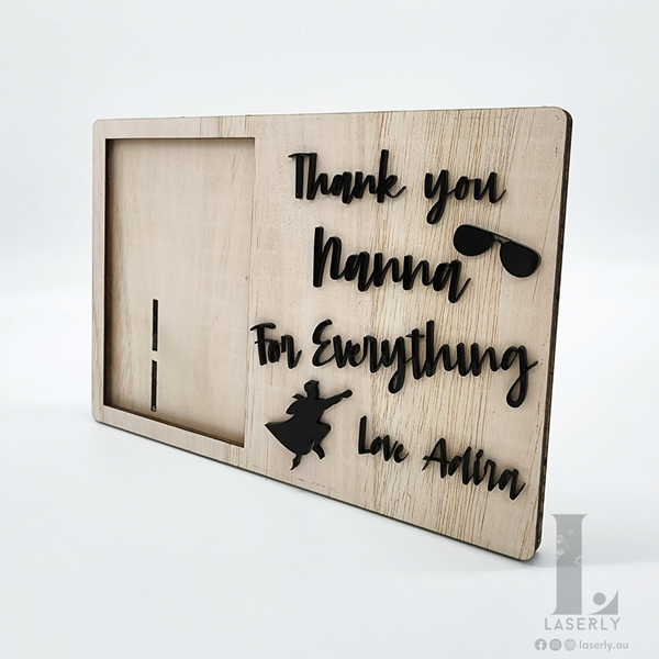 Custom Father's day photo frame with acrylic letters