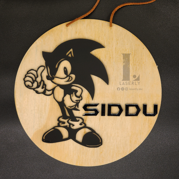 Sonic Nursery Door Sign