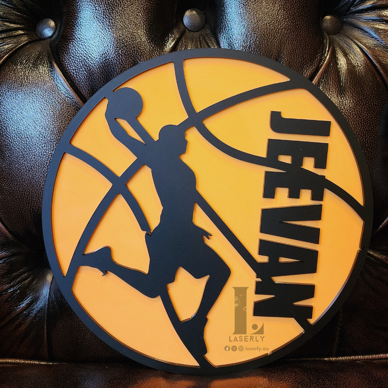 Basketball Custom Name Plaque