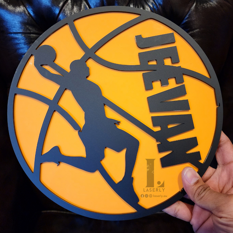 Basketball Custom Name Plaque