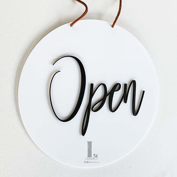 Open Close Aryclic Sign Board