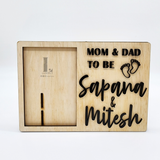 Mom and Dad to be photo frame (Custom)